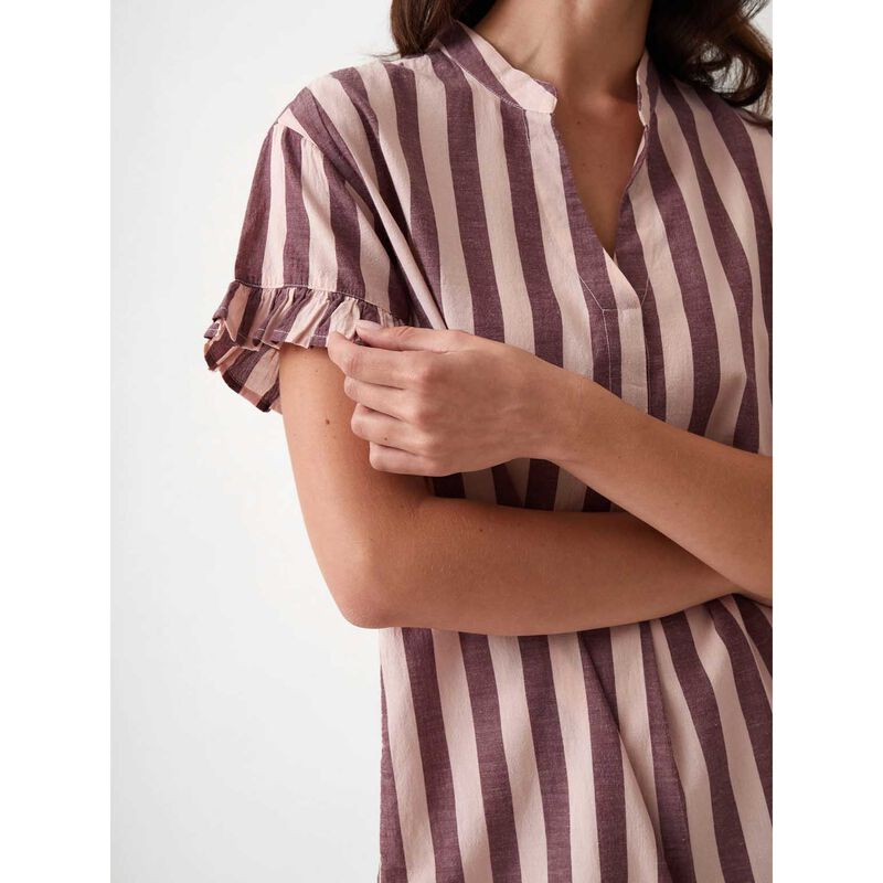 Wallace Cotton Tula Yarn Dyed Nightshirt image number 2